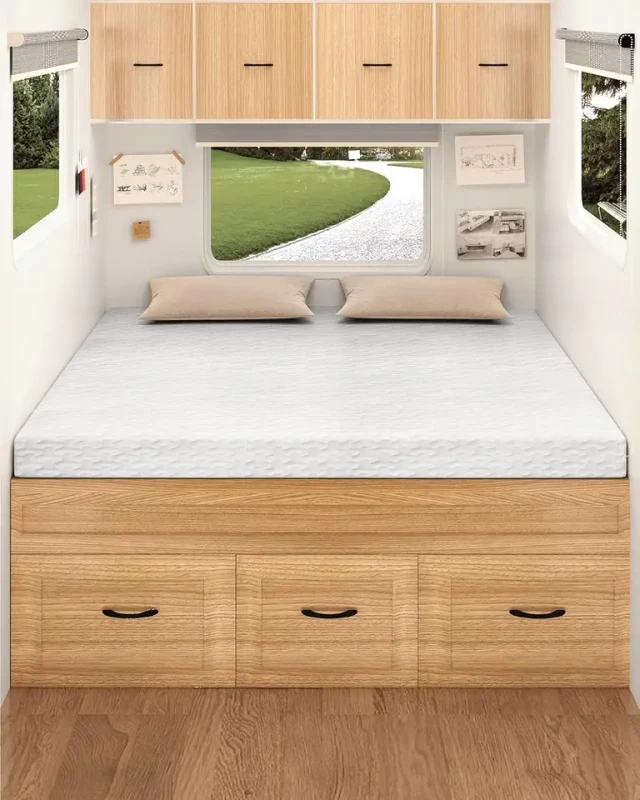 Certipur-US-Certified-4-Memory-Foam-RV-Bunk-Mattress-Topper-with-Ultra-Soft-Cover-34-X-75-Modern-Design-for-Compact-Spaces