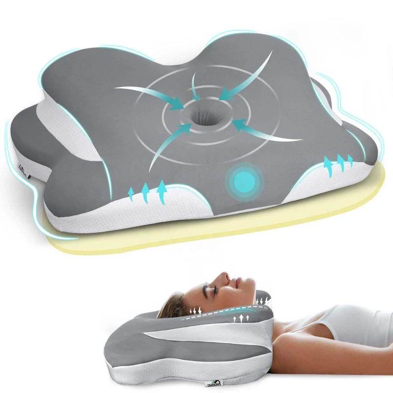 Cervical-Neck-Pillow-Memory-Foam-Pillows-for-Pain-Relief-Adjustable-Ergonomic-Bed-Pillow-for-Back-and-Stomach-Sleepers
