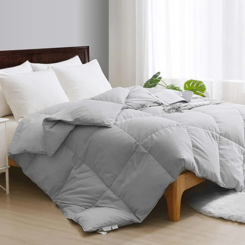 ChamXue-Duvet-Quilt-Comforter-Goose-Feather-Down-Comforter-Soft-All-Seasons-Cotton-Fabric-Quilted-Comforter-with-Corner-Tabs