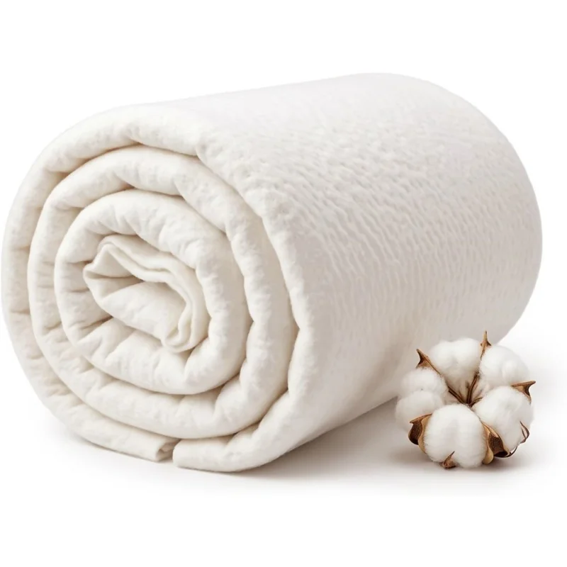 Chemical-Free-100-Pure-Cotton-Wadding-No-Glue-Hypoallergenic-Needle-Punched-Nonwoven-Cotton-Batting-for-Baby-Quilt
