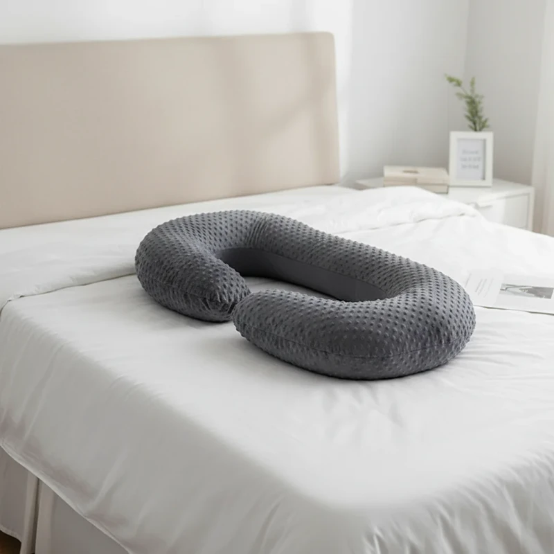 China-Comfortable-Full-Body-Maternity-Side-Sleeping-C-Shaped-Pregnancy-Pillow-with-Velvet-Fiber-and-Customizable-Color