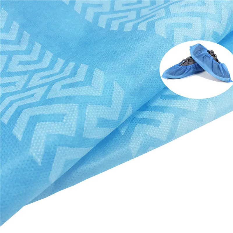 China-Factory-Disposable-PP-Non-Woven-Anti-slide-Fabric-for-Shoe-Cover-Making