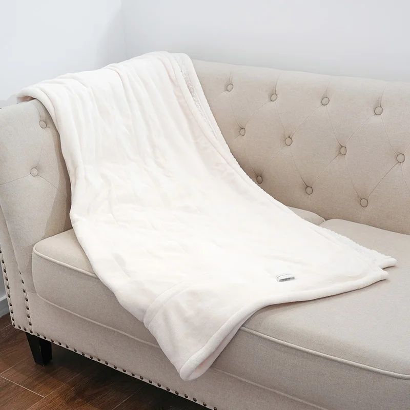 China-Factory-Winter-Solid-Modern-Electric-Heated-Quilted-Raschel-Blanket-10-Heat-Levels-Temperature-Control-Machine-Washable