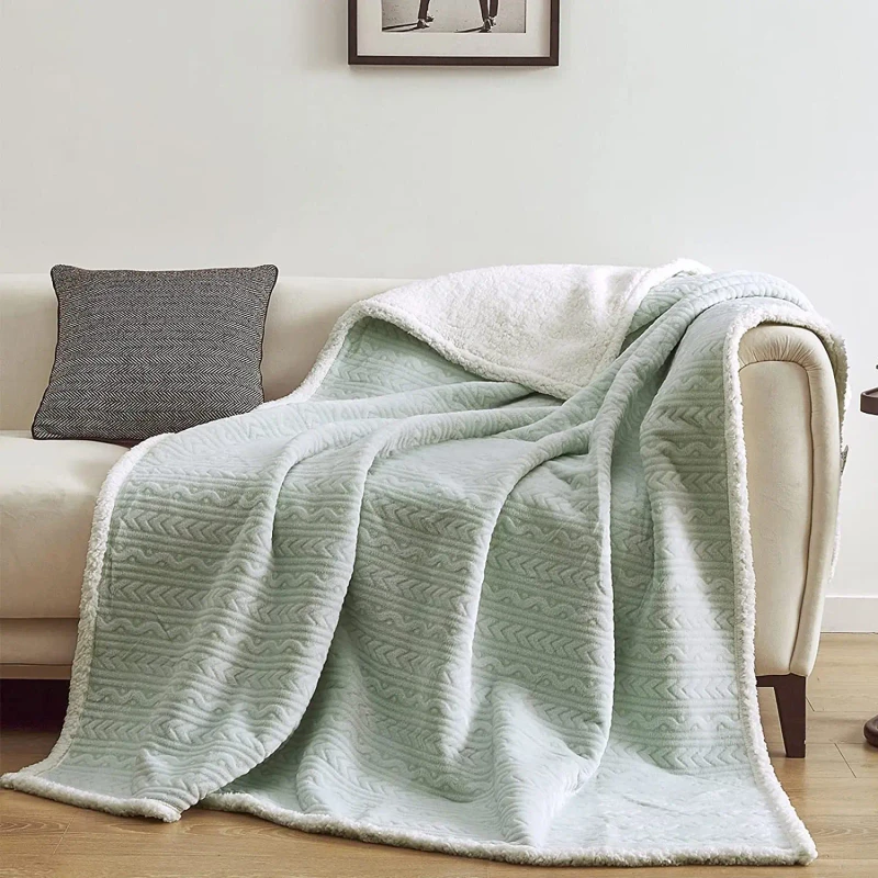 Chinese-Great-Gift-Brown-Casual-Blankets-and-Throws-Luxury-Bed-Sherpa-Fleece-Throws-Blanket