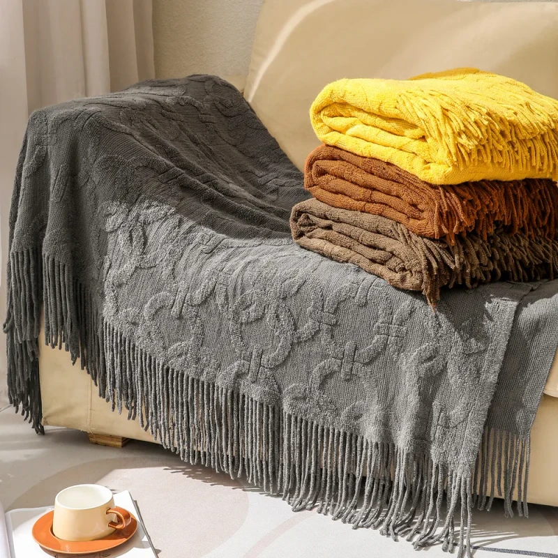 Christmas-Decor-Knitted-Throw-Super-Soft-Comfort-Bed-Throw-Sofa-Living-Room-Blanket