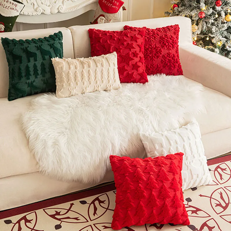 Christmas-Soft-Fluffy-Embroidered-Plush-Pillow-Cases-Floral-Animal-Throw-Pillows-for-Living-Room-Sofa-Decoration-Tree