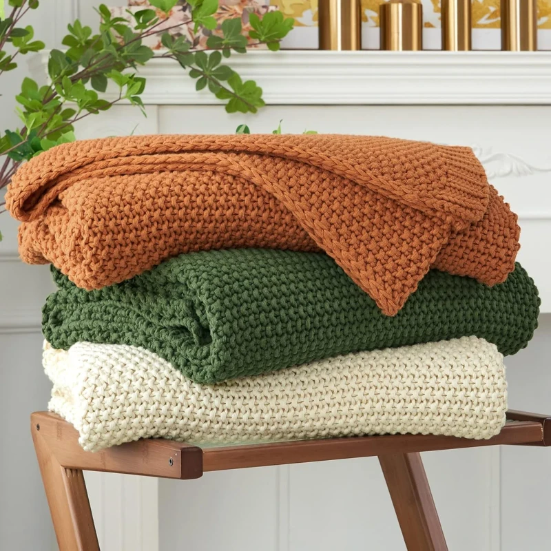 Chunky-Cable-Knit-Throw-Blanket-Lightweight-51x-63-100-Organic-Acrylic-Blanket-for-Sofa-Couch-Bed