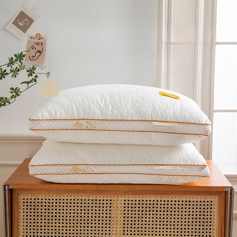 Class-a-Soybean-Fiber-Pillow-48x74cm-Cervical-Support-High-Core-1-Pair-with-Case-Set-Non-Collapsible