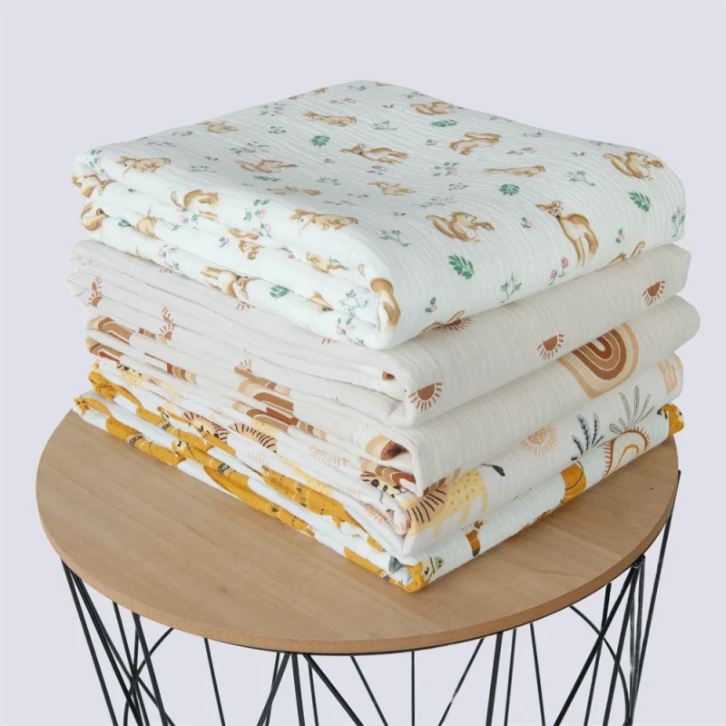 Classic-DS-004-Double-Side-100-Organic-Cotton-Waffle-Muslin-Customize-Printed-Baby-Blankets