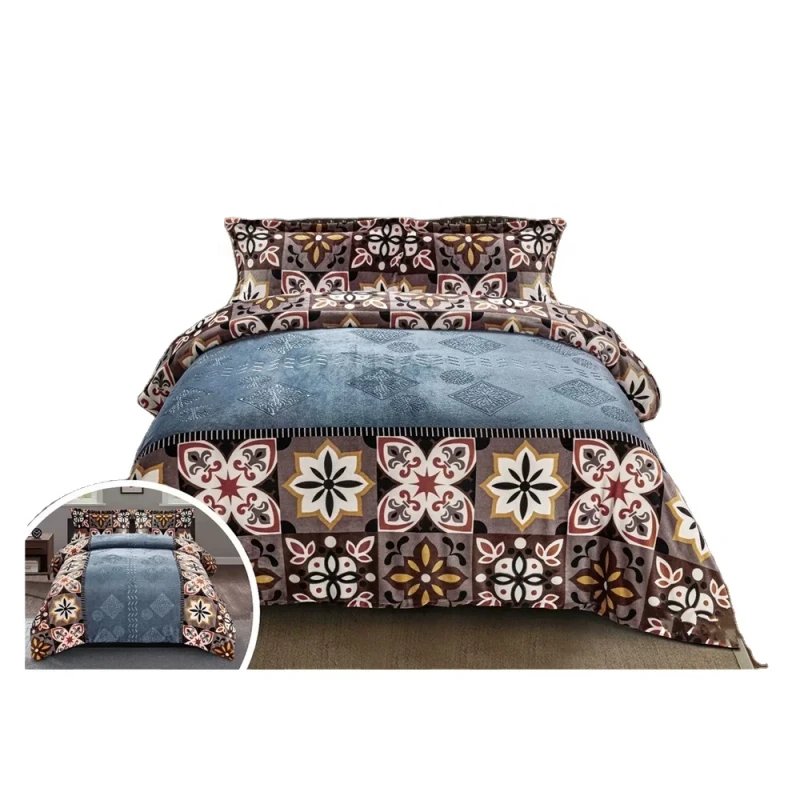 Classic-Warm-Quilted-Flannel-Fleece-Comforter-Set