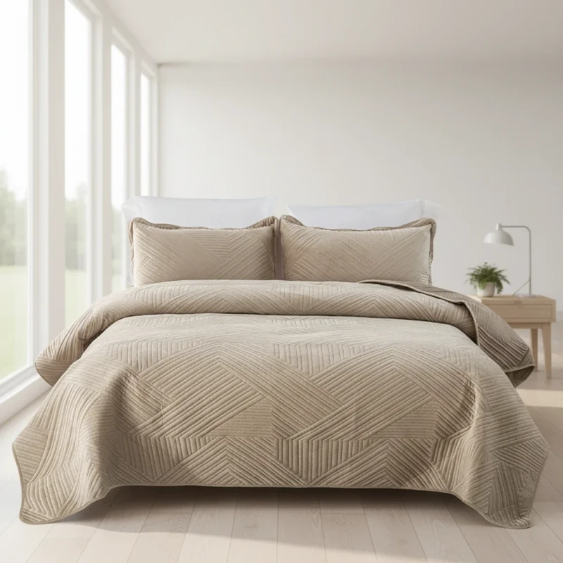 Cloud-Soft-Crystal-Velvet-Quilted-Bedspread-3-Piece-Set-Ultra-Plush-Thick-Warm-Bedding-with-Geometric-Stitching