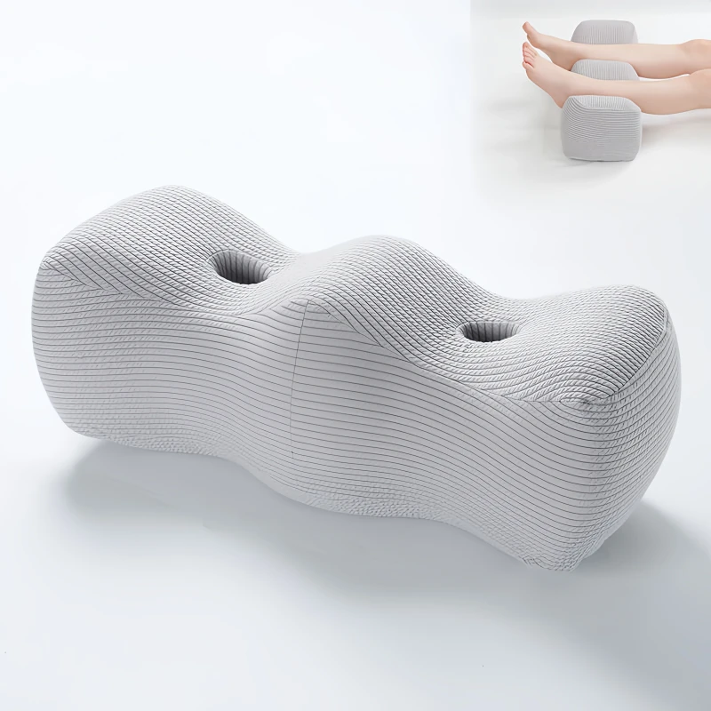 Comfort-Support-Leg-Massage-Memory-Foam-Woven-Knee-Pillow-for-Airplane-Sleep