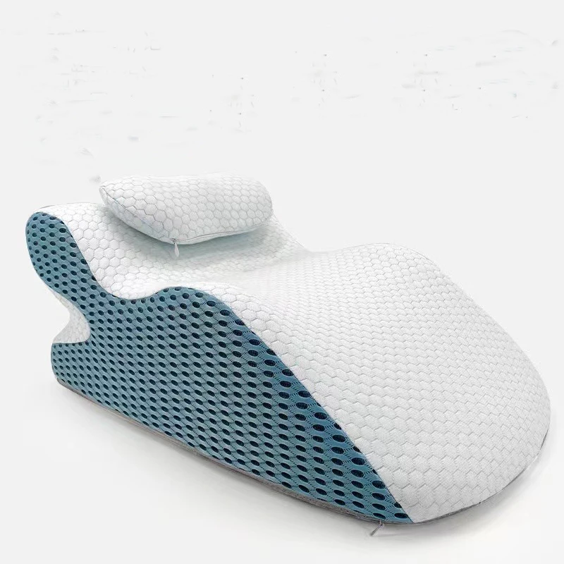 Comfortable-Memory-Foam-Reading-Pillow-with-Head-Support-Features-Neck-Relief-Cushion-Massage-for-Sleeping-Nursing-Hotels