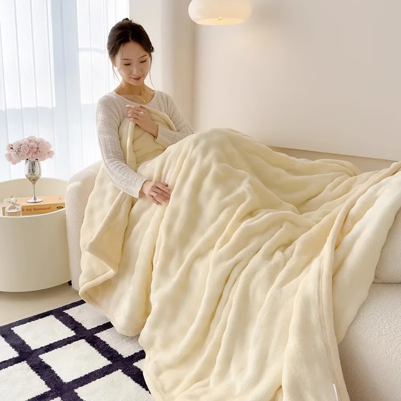 Comfortable-Nap-and-Sofa-Use-Luxury-Double-Layer-Thick-Raschel-Blanket