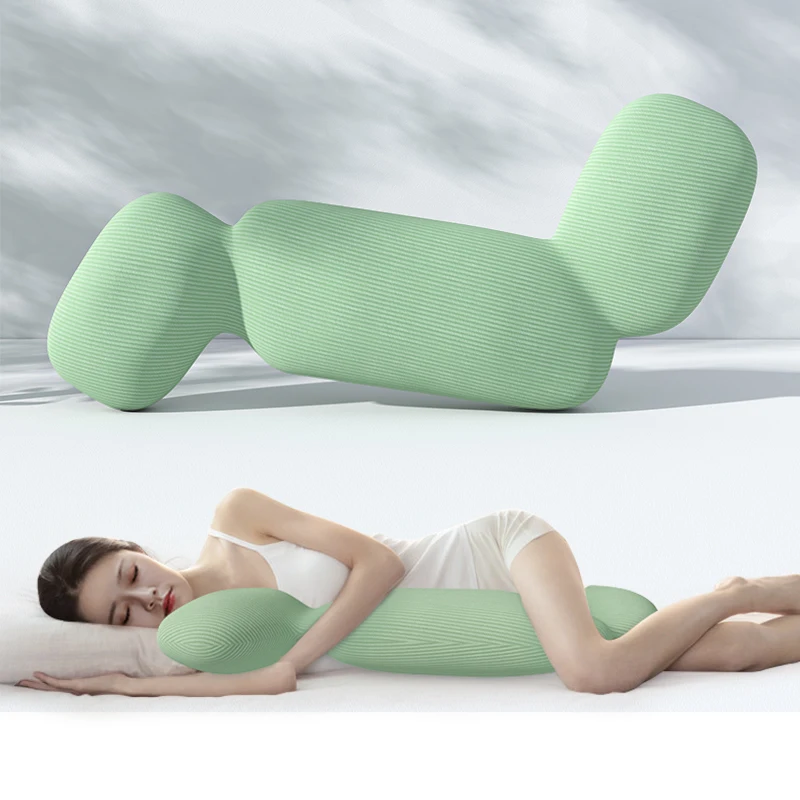 Comfortable-Soft-Memory-Foam-Full-Body-Pillow-with-Removable-Jacket-for-Stomach-or-Side-Sleepers