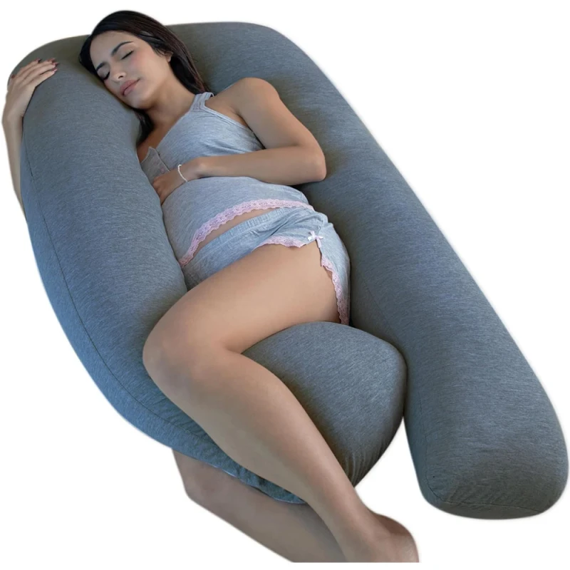 Comfortable-U-Shape-Full-Body-Pregnancy-Pillow-with-Massage-Feature-Animal-Pattern-for-Nursing-and-Sleeping