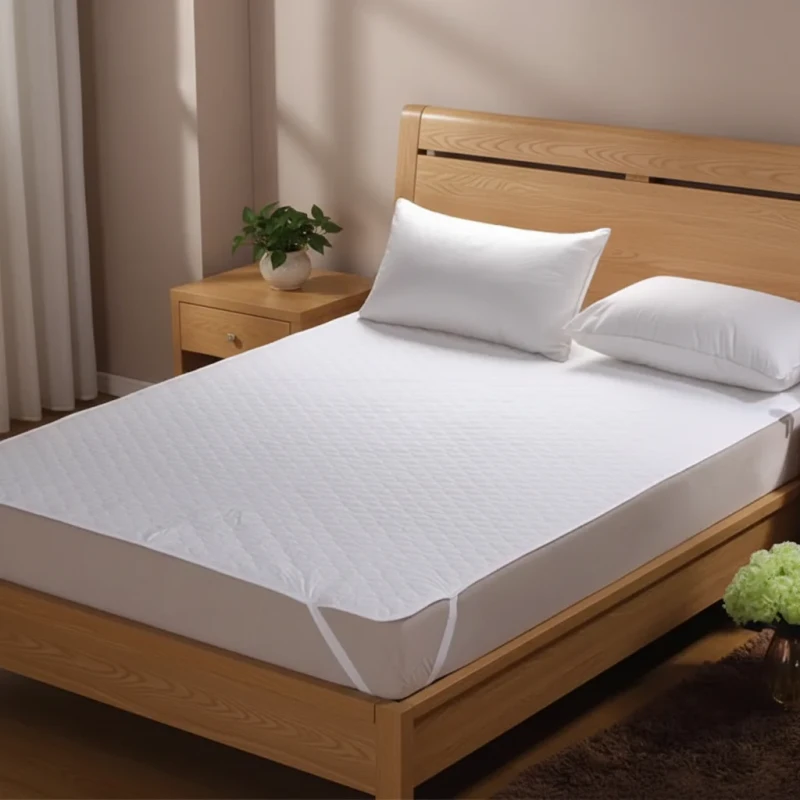 Comfortable-Waterproof-Queen-Size-Bed-Mat-Plain-Microfiber-Fabric-Mattress-Topper-OEKO-TEX-Certified