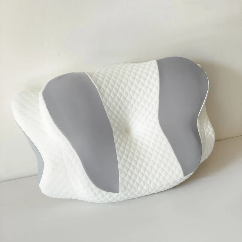 Comfortable-and-Breathable-Butterfly-shaped-Memory-Foam-Pillow-for-Deep-Sleep-and-Neck-Support
