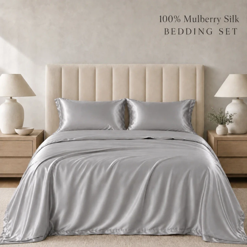 Comforter-16-19-22-25-Momme-Logo-Color-Size-Customized-Duvet-Cover-Bedsheet-Four-Piece-Bedding-Sets