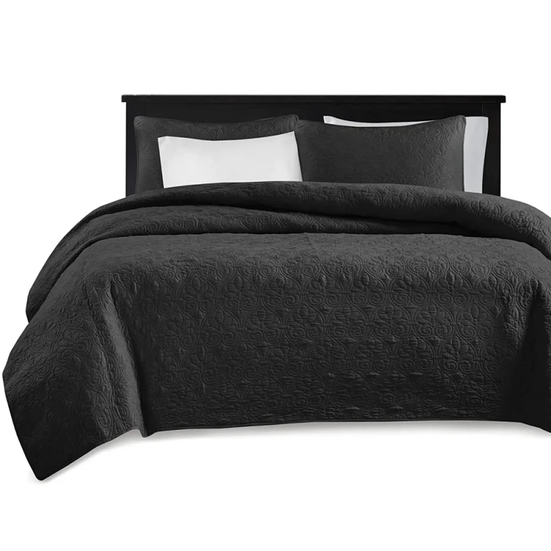 Comforter-Bedding-Cover-Microfiber-Coverlet-Set-2-Shams-1-Bedspread-King-Size