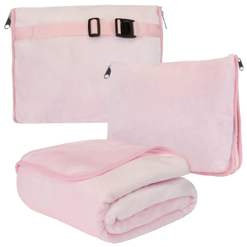 Compact-Packable-Travel-Backpack-Strap-Soft-Airplane-Blanket-2-in-1-Combo-Set-Travel-Blanket-Pillow-Solid-Vintage-Four-Seasons