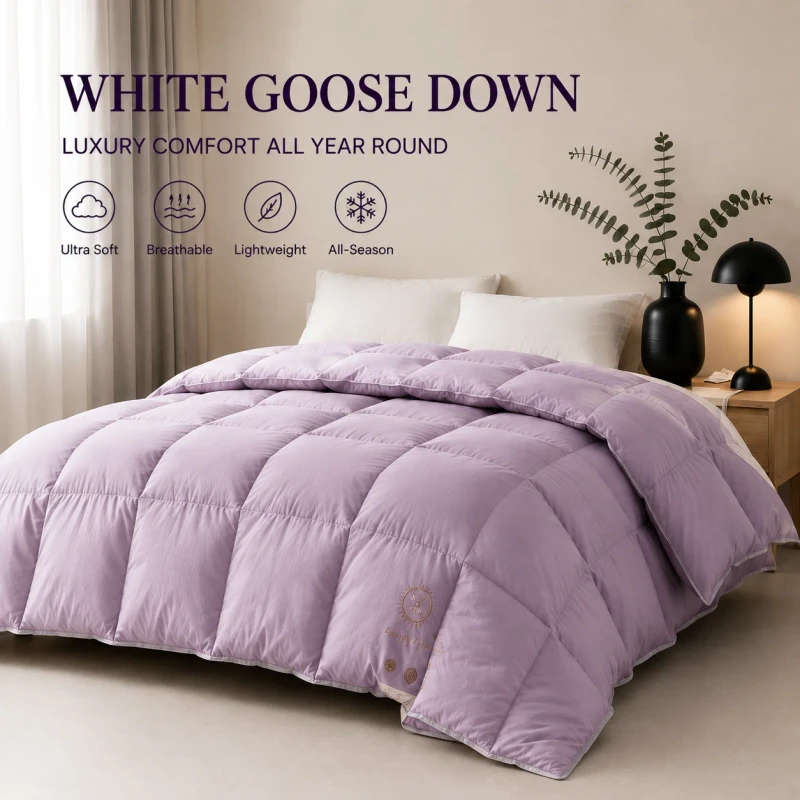 Competitive-Price-White-Goose-Down-Duvet-Luxury-Hotel-Bedding-Comforter-Quilt-Down-Quilt-Factory-Direct-Sale