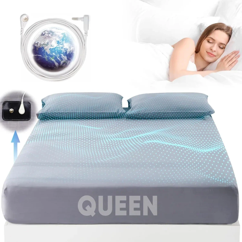 Conductive-Earthing-Grounding-Bed-Sheet-Bedding-With-5-Silver-95-Cotton-Grounding-Sheet-for-Good-Sleep-at-Home