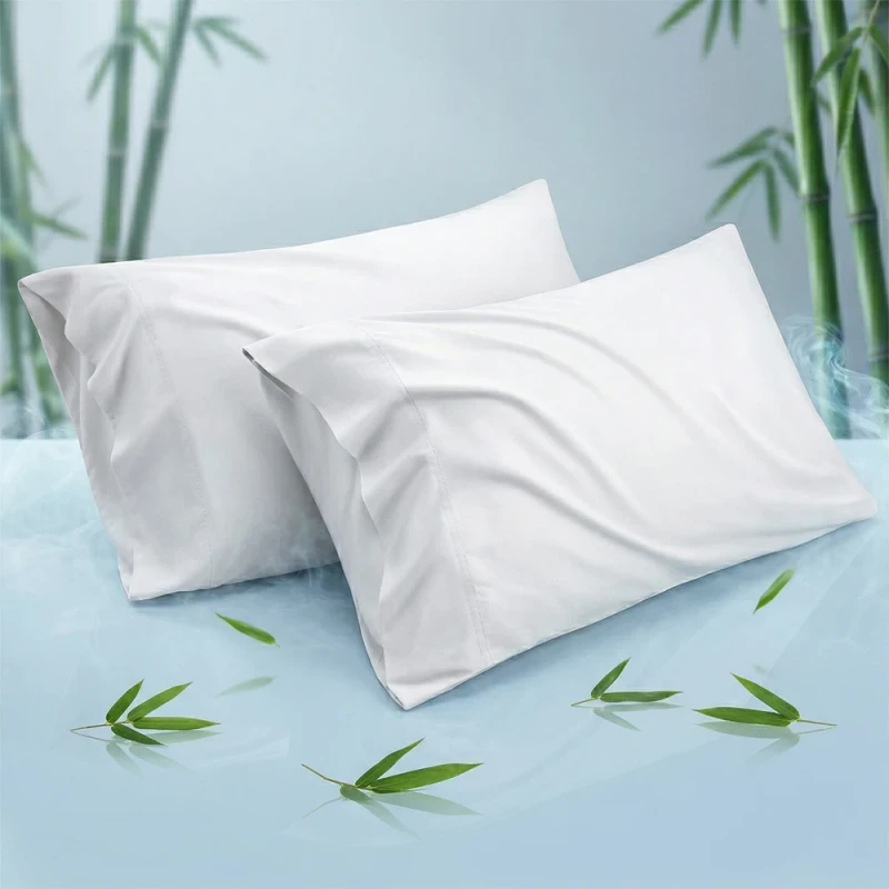 Cooling-Bamboo-Rayon-Pillowcase-Set-Breathable-Moisture-Wicking-Pillow-Covers-for-Hot-Sleepers-OEM-Custom-Pillow-Case