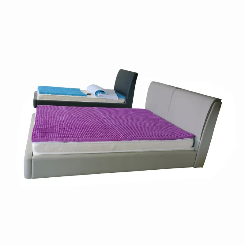 Cooling-Fabric-Queen-Mattress-Topper-Folded-Polymer-Gel-Grid-Orthopedic-Latex-Mattress