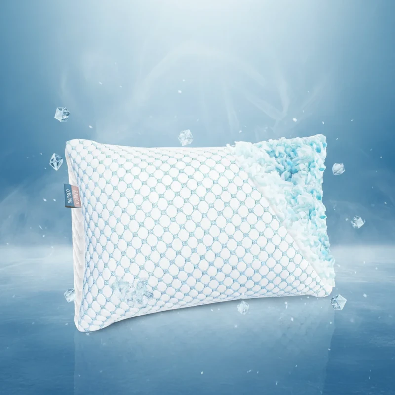 Cooling-Gel-Adjustable-Shredded-Memory-Foam-Pillow-Queen-Size-Breathable-Washable-Cover-Ideal-for-Hot-Sleepers-Neck-Pain-Relief
