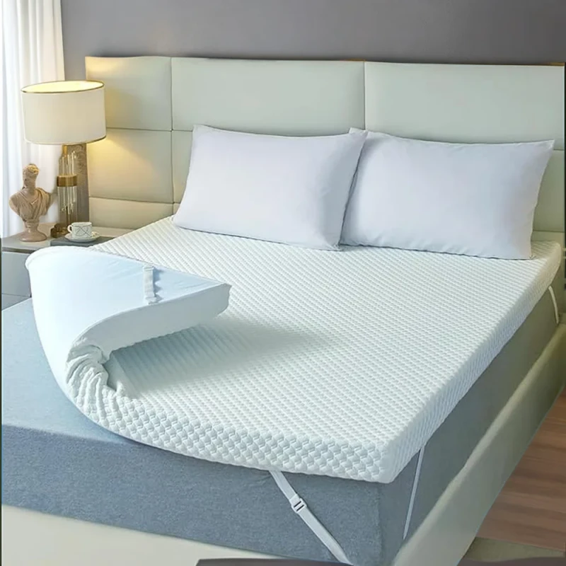 Cooling-Gel-Memory-Foam-Mattress-Topper-High-Density-Foam-Foldable-King-Queen-Size-Bed-Mattress-Topper