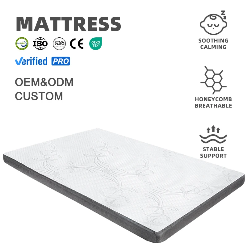 Cooling-Gel-Topper-Customized-Full-King-Queen-Size-Comfortable-Memory-Foam-Pad-Bed-Massage-Mattress-Topper