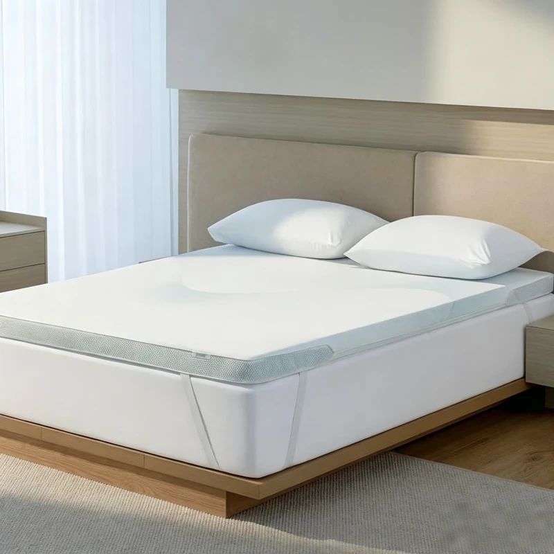 Cooling-Memory-Foam-Mattress-Topper-Queen-Size-3-Inch-Breathable-Quilted-Washable-Folding-Mat