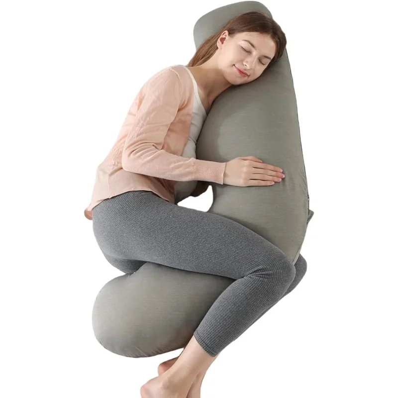 Cooling-Pregnancy-Body-Pillow-with-Removable-Cooling-Cover-for-Side-Sleeping-Belly-Hip-Leg-Support