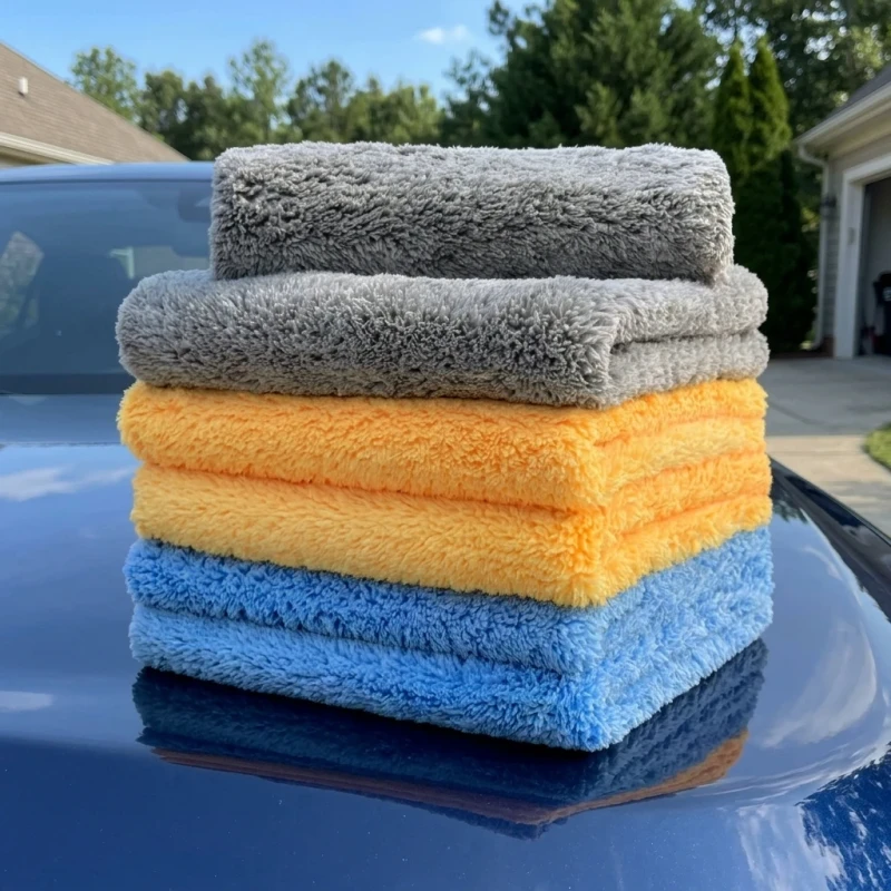 Coral-Fleece-500-GSM-Edgeless-Microfiber-Towels-Super-Absorbent-Car-Wash-Cleaning-Cloth-Detailing-Drying-Car-Towel