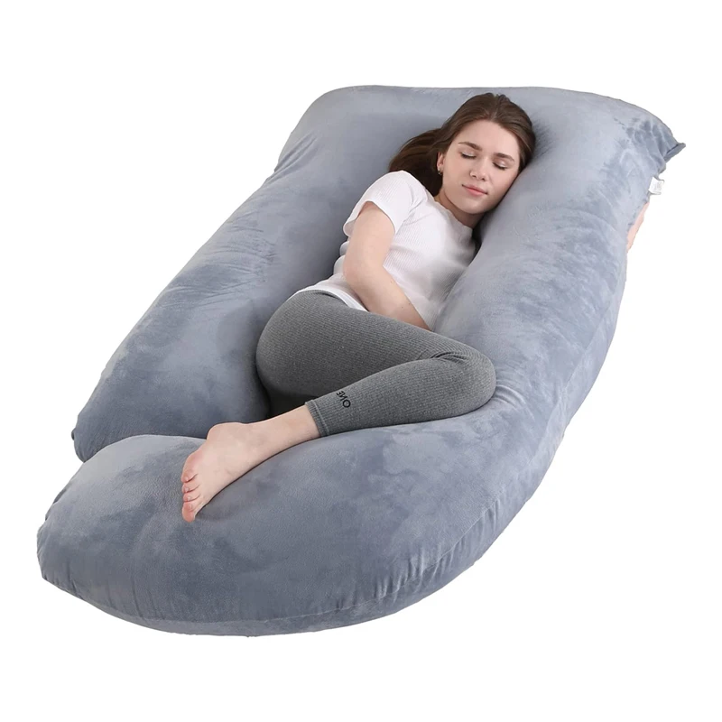 Coral-Velvet-Cover-Full-Body-Pillow-Soft-Support-Pillow-for-Pregnant-Women-High-Quality-J-Shape-Pregnancy-Pillow