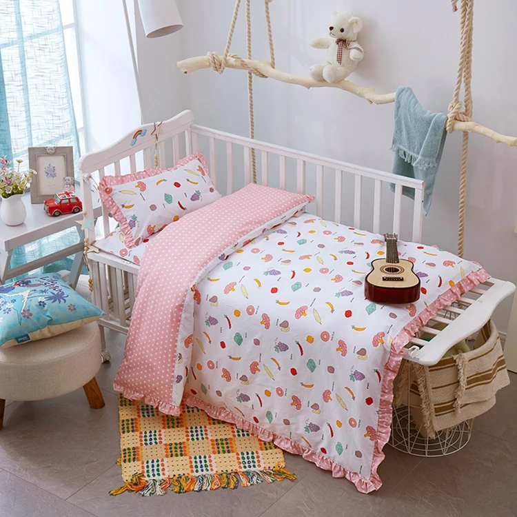 Cotton-Baby-Crib-Comforter-Sheet-Bedding-Set