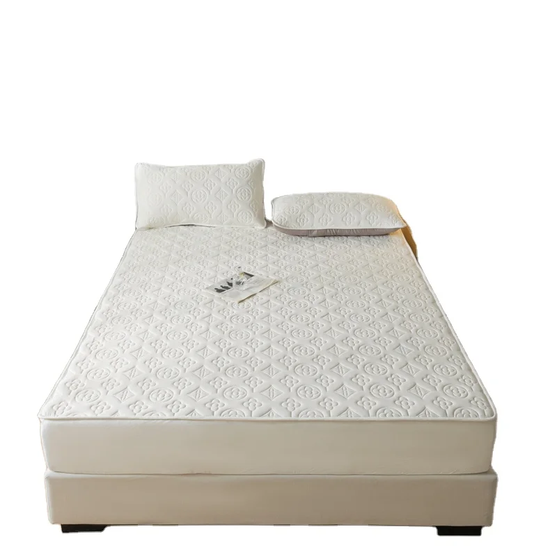 Cotton-Bed-Fitted-Sheet-Soft-Breathable-Mattress-Protector-Quilted-TPU-Waterproof-Mattress-Cover-Set
