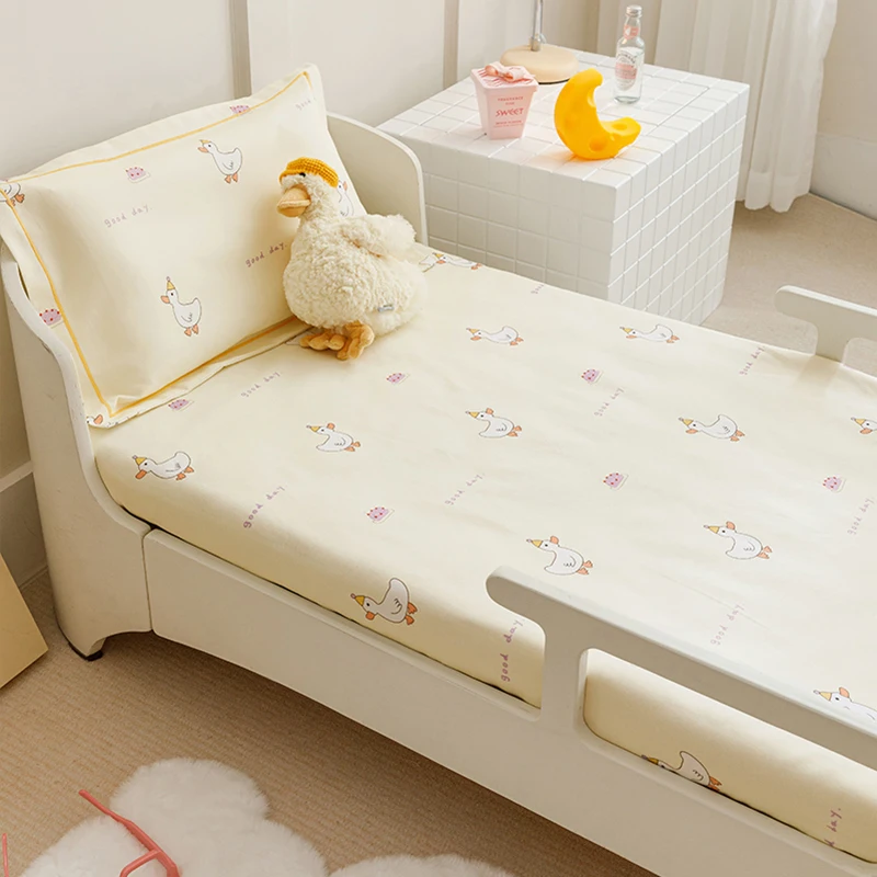 Cotton-Bed-Sheet-Set-Comforter-Bedset-Bedding-Sets-Baby-Bedding-Set-Newborn-100-Cotton-Fitted-Sheet