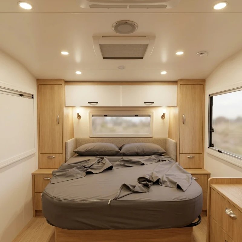 Cotton-Caravan-Bunk-Bedding-Set-RV-MotorHome-Trailer-Camper-Fitted-Sheets-Pillowcases-Elastic-Bands-on-Each-Corner-Sabanas