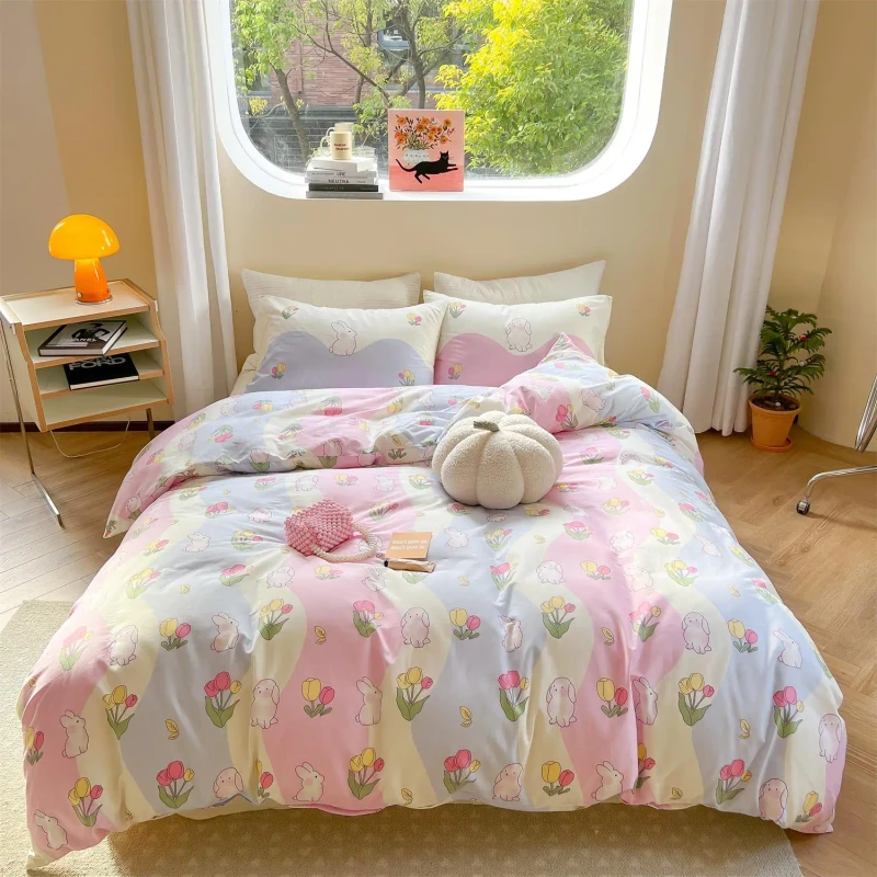 Cotton-Childrens-Bed-Sheets-Quilt-Covers-Pillowcases-Baby-Fashion-Bedding-Sets