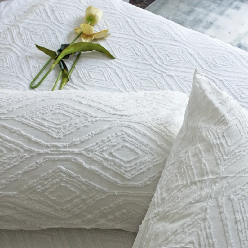 Cotton-Duvet-Cover-and-Pillowcase-Jacquard-Textured-Clip-Cotton-Bedding-Set