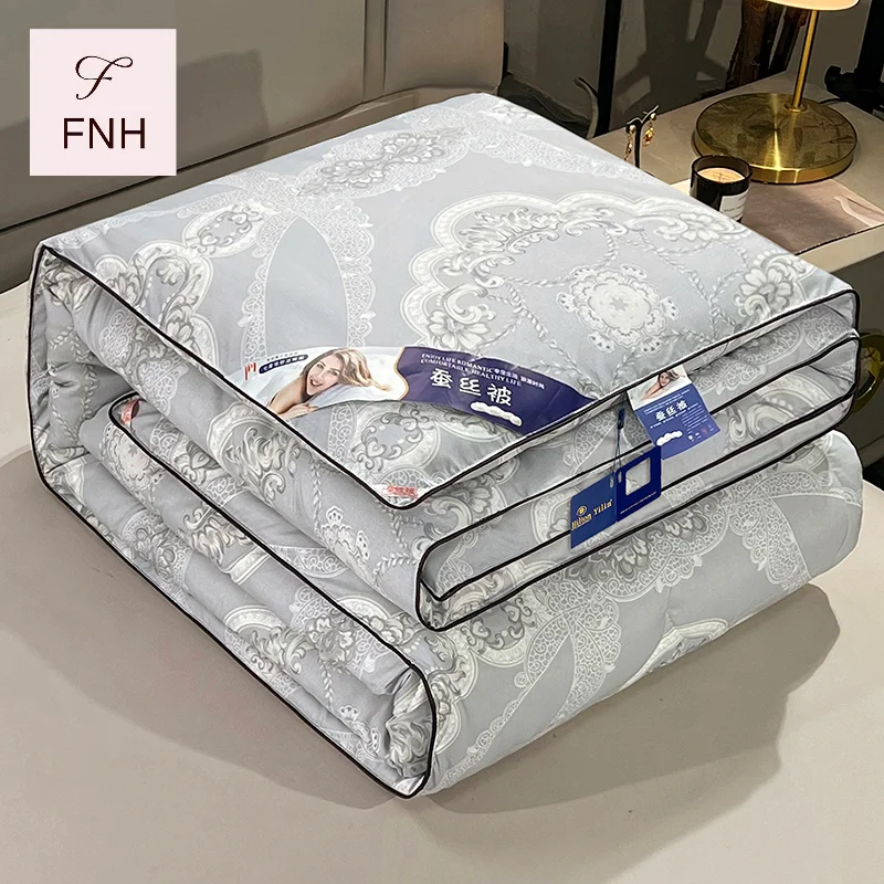 Cotton-Printed-Mulberry-Silk-Quilt-All-Season-Hotel-Use-Vintage-Style-Summer-Cool-Spring-Autumn-Winter-Activity-Gift
