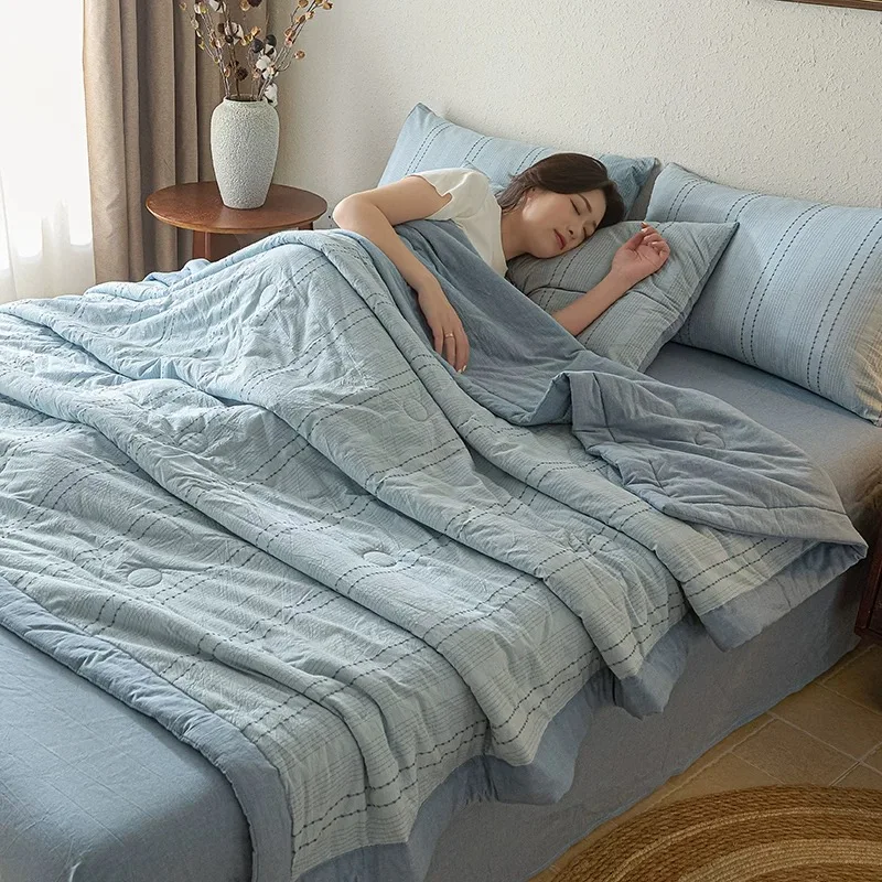 Cotton-Summer-Comforter-Sets-Air-Conditioning-Quilt-for-Optimal-Comfort