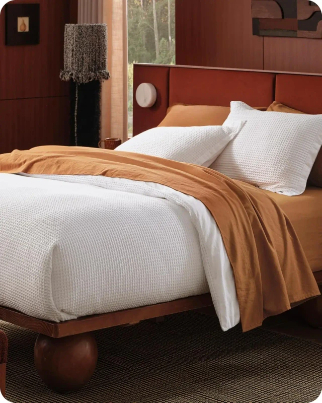 Cotton-Waffle-Duvet-Cover-Set-100-Cotton-Soft-Breathable-Textured-Bedding-Set-with-Pillowcases-for-Bedroom-All-Season