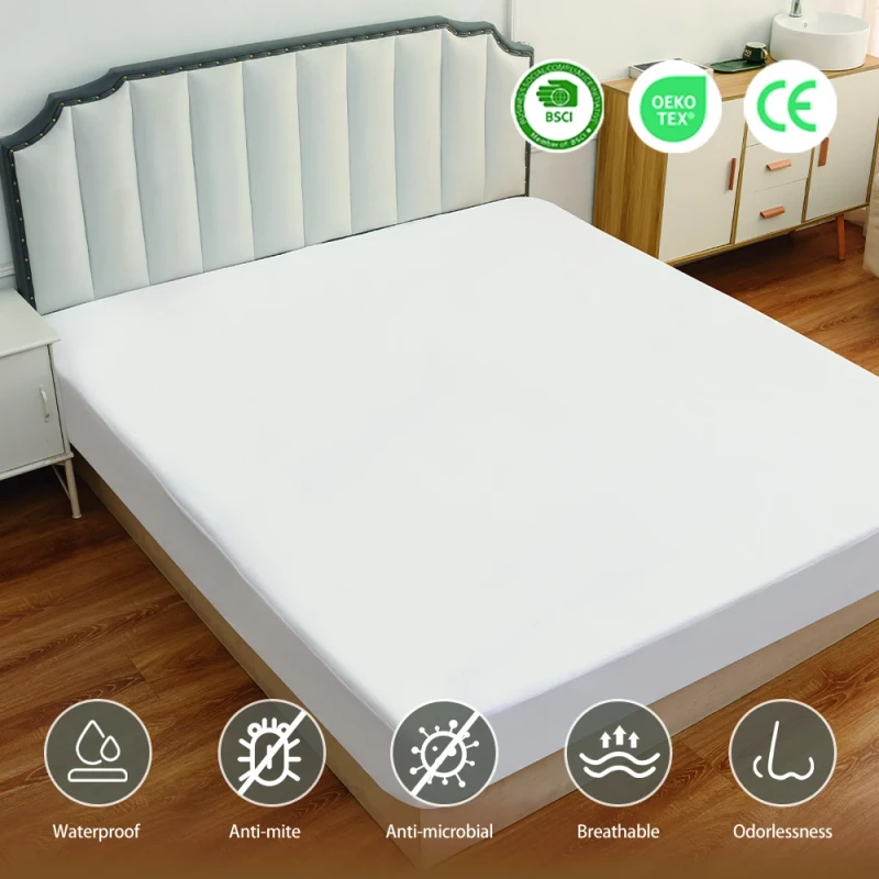Cotton-Waterproof-Knitted-Mattress-Protector-Quilted-Mahjong-Mat-Bed-Cover-Anti-Bed-Bug-Elastic-Closure-Machine