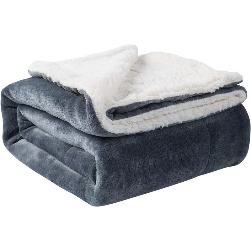 Cozy-100-Polyester-Sherpa-Flannel-Throw-Blanket-Kids-Winter-Heated-Home-Textile-Size-for-Home-Textile