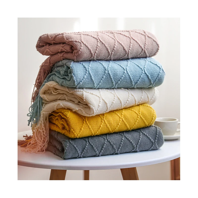 Cozy-Lightweight-Jacquard-Knitted-Blanket-with-Tassels-Buti-Decorative-Throw-for-Couch-Bed-Sofa-or-Travel