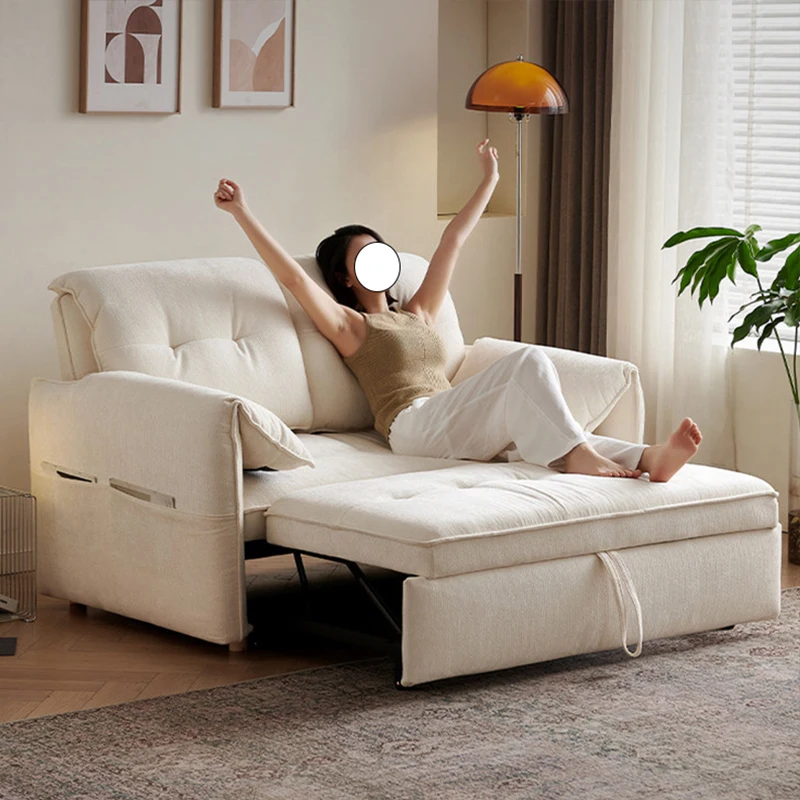 Cream-Style-Soft-Cloud-Sofa-Bed-Multi-purpose-Modern-Full-open-Sofa-Bed-Apartment-Fabric-Adjustable-Sofa-Bed