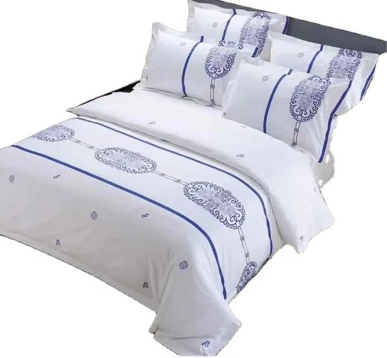 Custom-100-Cotton-Bedding-Sheets-Pillowcases-Four-Piece-Set